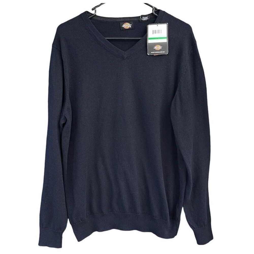 Dickies Blue V Neck Thermolite Sweater Size Large